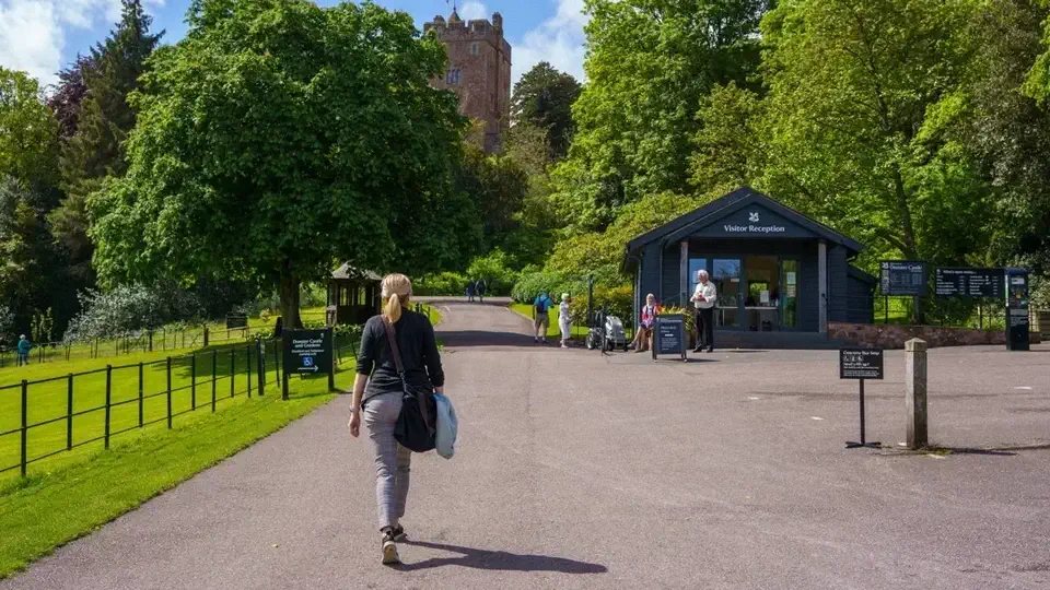 Dunster Castle and Watermill in Somerset.