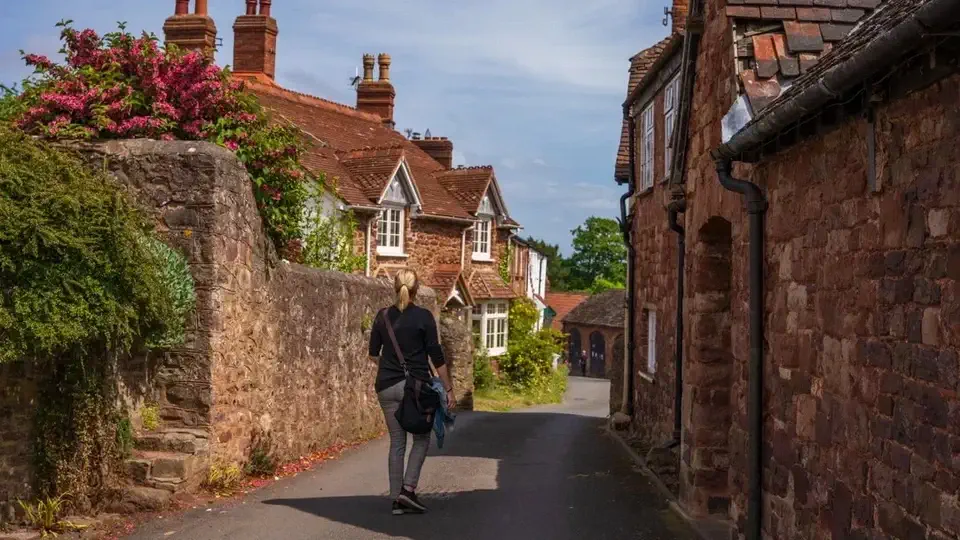 Dunster Castle and Watermill in Somerset.