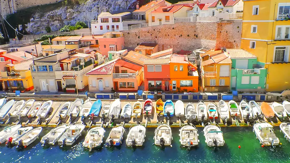 Marseille in France. Vallon des Auffes.