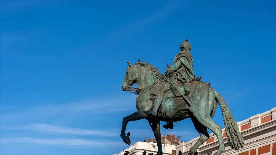 Puerta del Sol in Madrid.