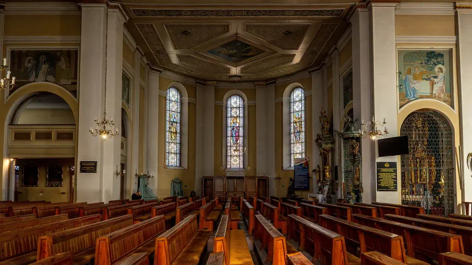 Church of The Holly Trinity in Kościerzyna, Poland.