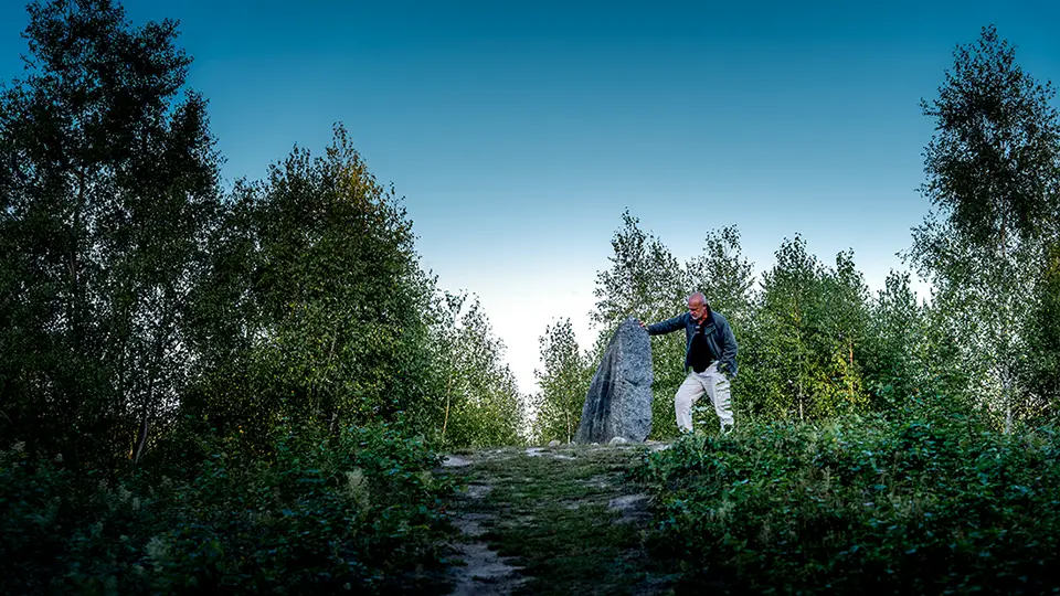 The Stone Circles in Leśno, Poland.